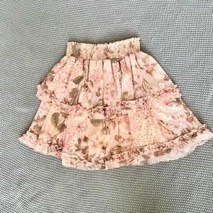 Show Me Your Mumu Shae Floral Tiered Skirt Medium
